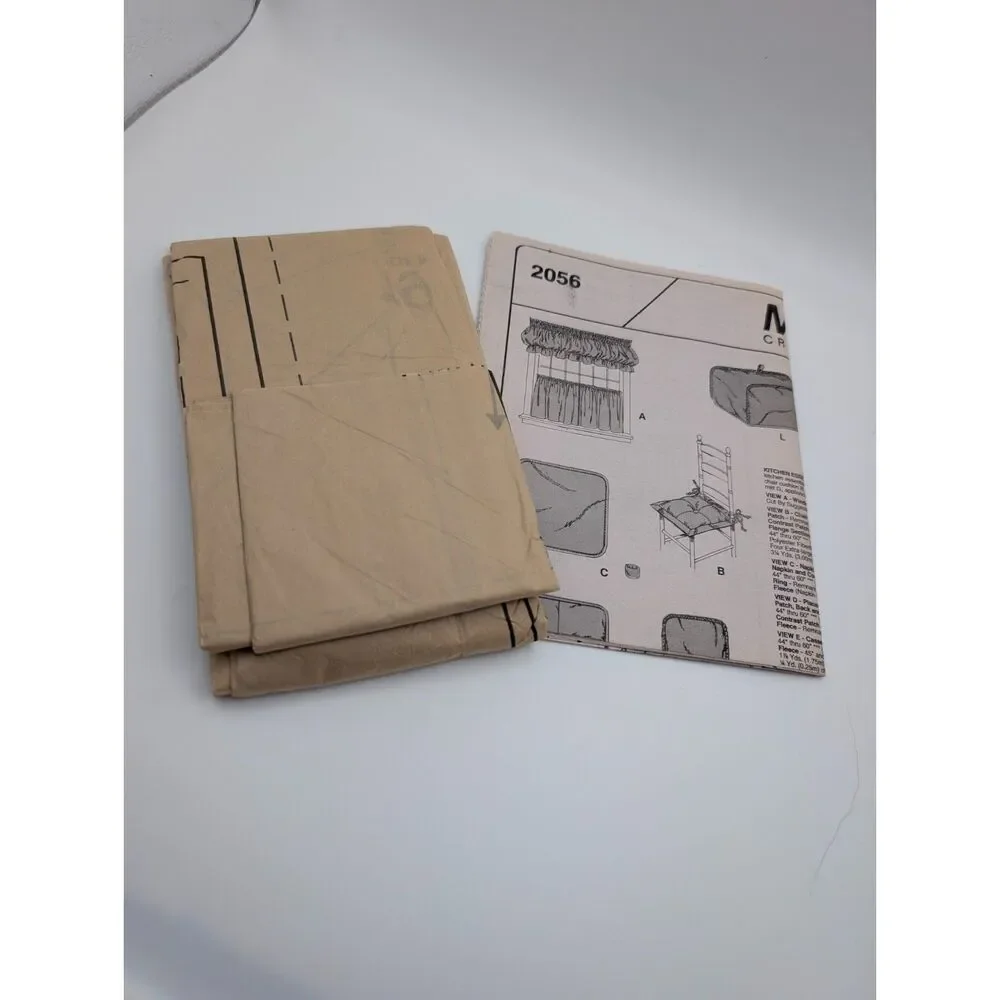 McCall's Kitchen Essentials Sewing Pattern: Country Farmhouse Cafe Curtains 1998